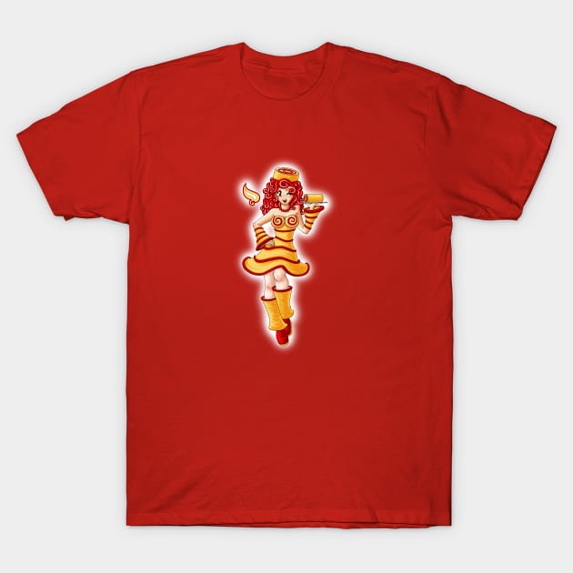 Strawberry Swiss Roll - Sweet Fairies T-Shirt by Louisalulu Arts